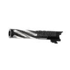 5KU 4.3 Zoll Edelstahl Tornado Stil Spiral Äußerer Lauf +11mm CW im Uhrzeigersinn Geeignet für Tokyo Marui Hi-Capa 4.3 GBB Pistolen Airsoft