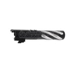 5KU 4.3 Zoll Edelstahl Tornado Stil Spiral Äußerer Lauf +11mm CW im Uhrzeigersinn Geeignet für Tokyo Marui Hi-Capa 4.3 GBB Pistolen Airsoft