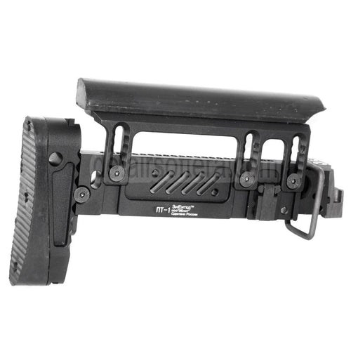 5KU PT-1 AK Seitlich klappbarer Schaft Geeignet für CYMA D-Boys LCT GHK Tokyo Marui AK Serie AEG GBB Gewehre Airsoft Schwarz