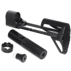 5KU PDW Einziehbarer Schiebeschaft Geeignet für GHK VFC WE (WE-TECH) WA M4 Serie GBB Gewehre Airsoft Schwarz