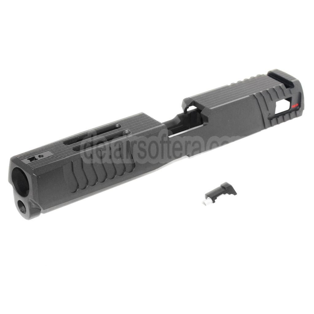 APS Aluminum Schlitten Geeignet für APS SHARK Serie 6mm 4.5mm GBB Pistolen Airsoft Schwarz