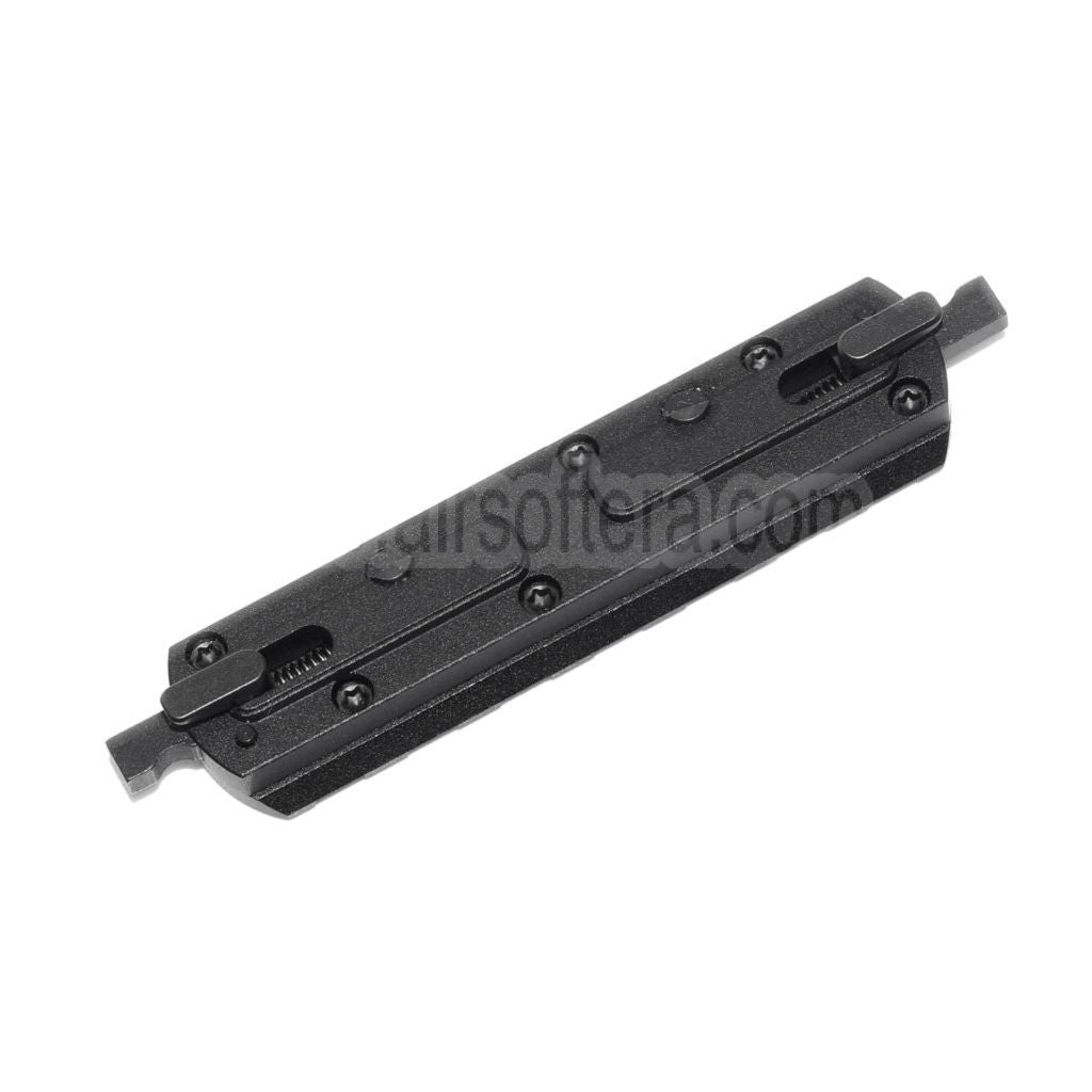 AirsoftEra 7-Slots Schienenabschnitt M-LOK QD Halterung Schwarz
