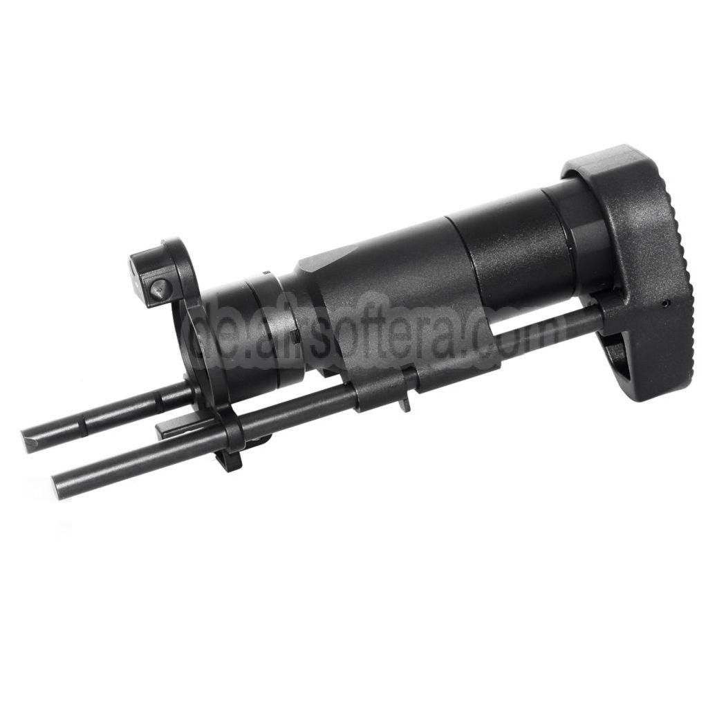 AirsoftEra 6-Position PDW Einziehbarer Schiebeschaft Geeignet für Tokyo Marui MP5K Serie AEG Gewehre Schwarz