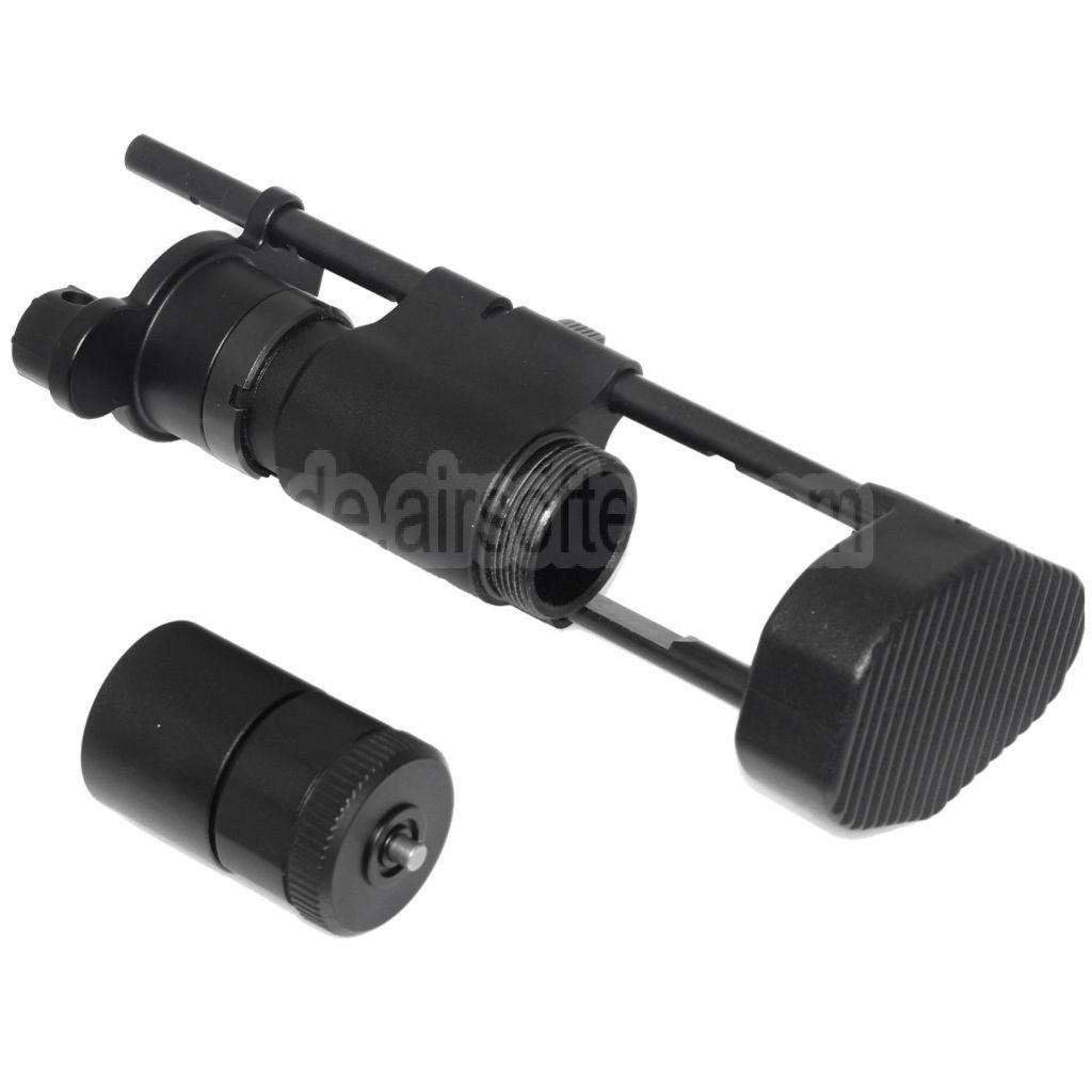 AirsoftEra 6-Position PDW Einziehbarer Schiebeschaft Geeignet für Tokyo Marui MP5K Serie AEG Gewehre Schwarz