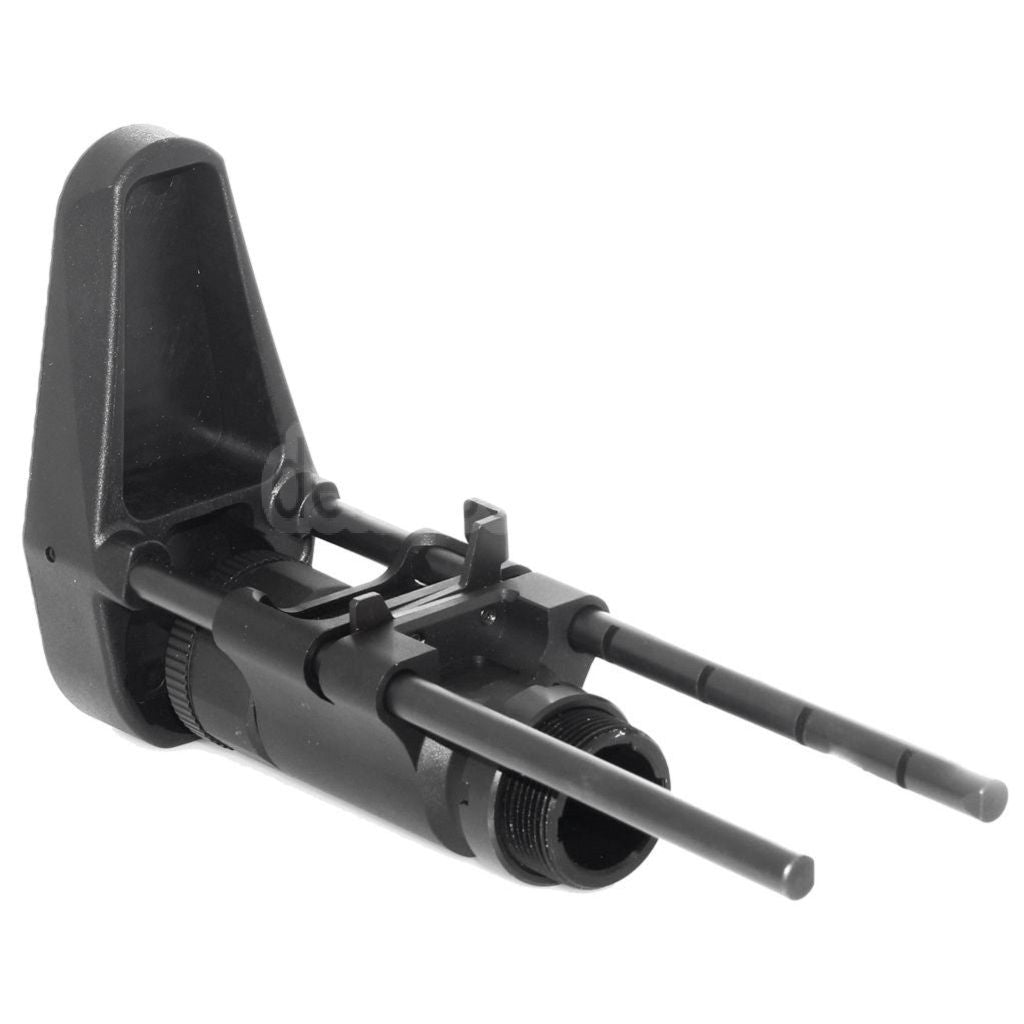 AirsoftEra 6-Position PDW Einziehbarer Schiebeschaft Geeignet für Tokyo Marui M4 Serie AEG Gewehre Schwarz