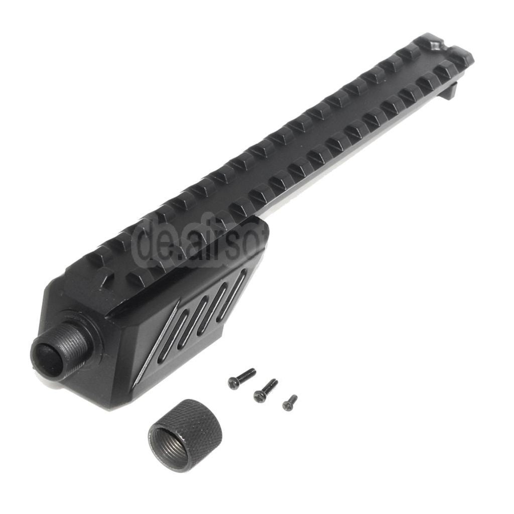 CYMA 187mm Laufverlängerungsbefestigung Schienenmontage Geeignet für CYMA CM127 G18C AEP AEG Pistols Airsoft