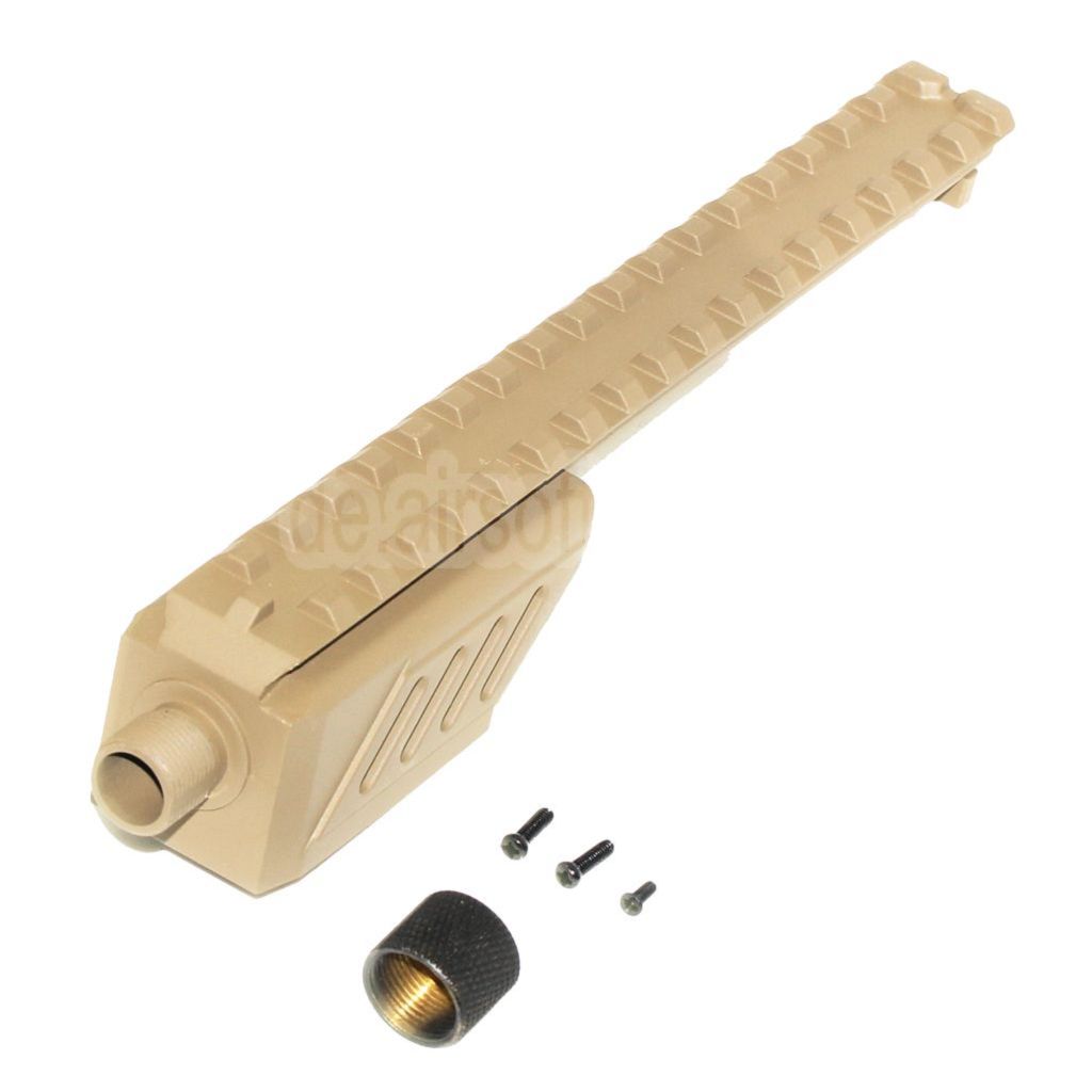 CYMA 187mm Laufverlängerungsbefestigung Schienenmontage Geeignet für CYMA CM127 G18C AEP AEG Pistols Airsoft