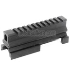 CYMA 130mm hoch niedrig 20mm Schienen Zielfernrohrmontage Set Geeignet für CYMA Tokyo Marui VFC MP5 Serie GBB AEG Gewehre Airsoft Schwarz