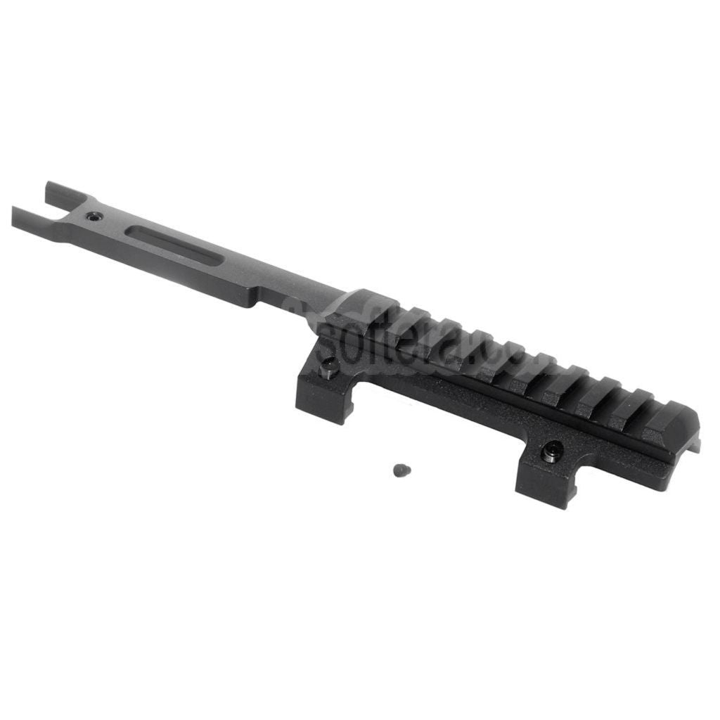 AirsoftEra 215mm Erweiterte Zielfernrohrmontage auf der oberen Schiene Geeignet für CYMA Tokyo Marui MP5K Serie AEG Gewehre Airsoft Schwarz