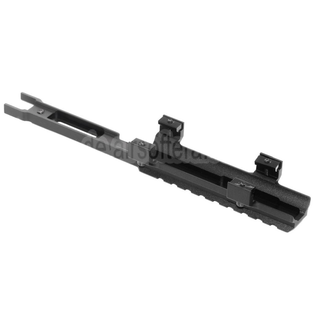 AirsoftEra 215mm Erweiterte Zielfernrohrmontage auf der oberen Schiene Geeignet für CYMA Tokyo Marui MP5K Serie AEG Gewehre Airsoft Schwarz