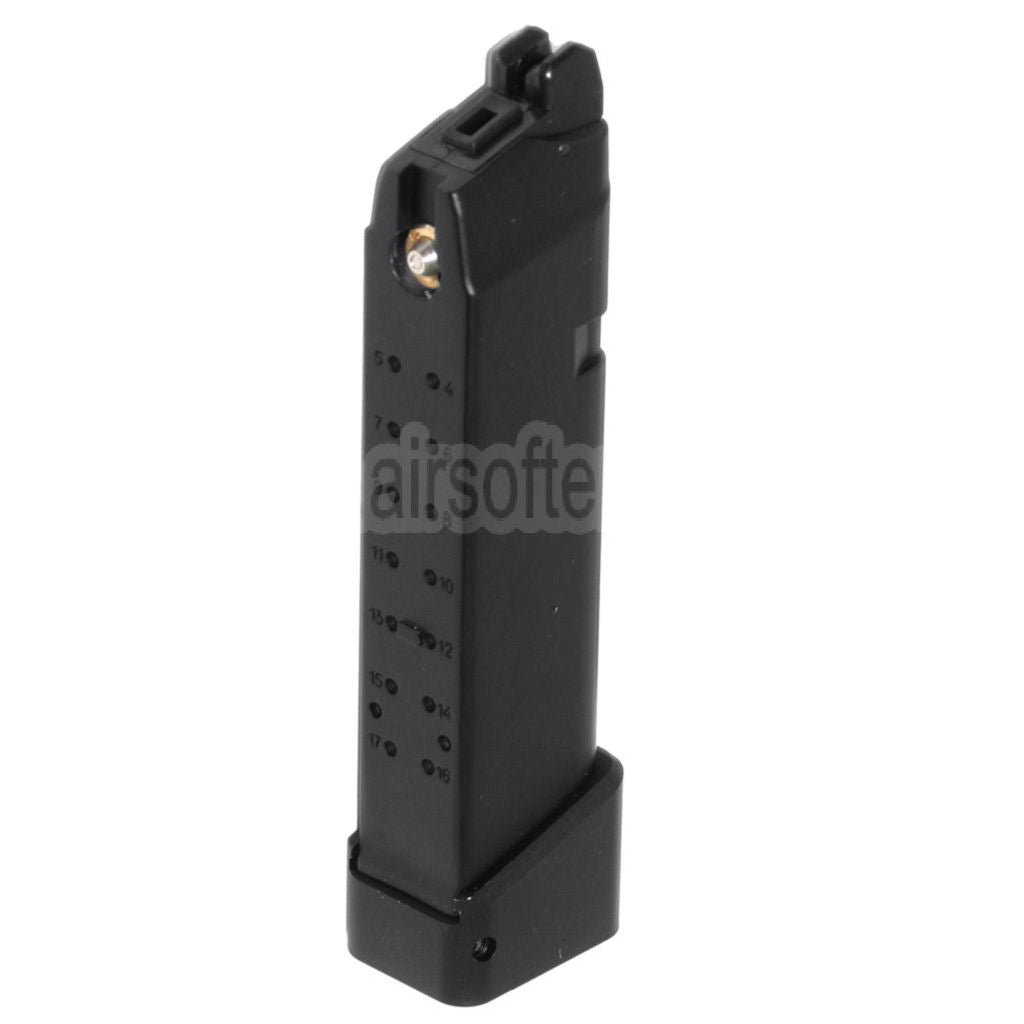 DOUBLE BELL 25rd Gas Magazin Geeignet für G17 G18C G34 G35 G-Serie GBB Pistolen Airsoft Schwarz