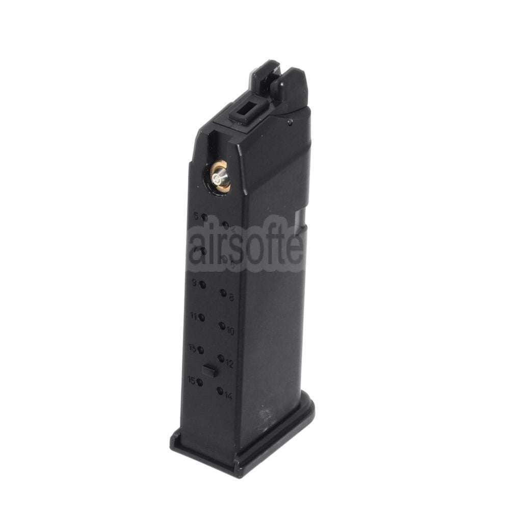 DOUBLE BELL 20rd Gas Magazin Geeignet für G19 G23 G26 Serie GBB Pistolen Airsoft Schwarz