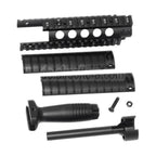 CYMA MP5 DX Interface Handschutzschienensystem mit QD Vordergriff und Außenlauf Geeignet für CYMA G&G Umarex Tokyo Marui MP5 Serie AEG Gewehre Airsoft Schwarz