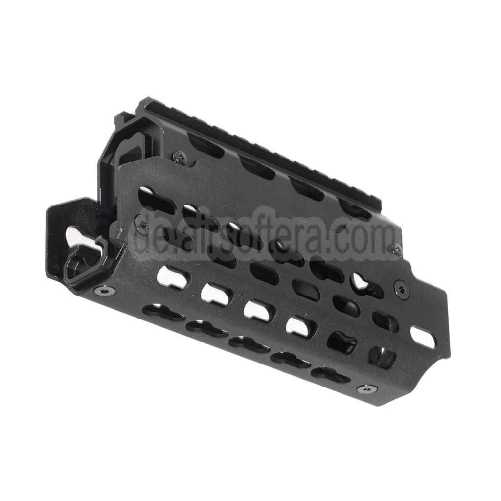 CYMA Aluminium KeyMod Handschutz schienen system Geeignet für AK74U Serie AEG GBB Gewehre Airsoft Schwarz