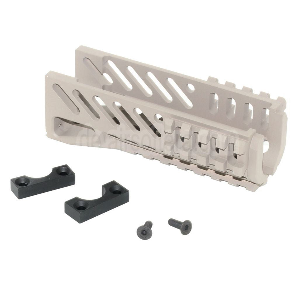 5KU CNC 119mm B-11 Klassischer Unterteil Handschutz Schienen System Geeignet für D-Boys LCT GHK Tokyo Marui AKS-74U Serie AEG GBB Gewehre Airsoft