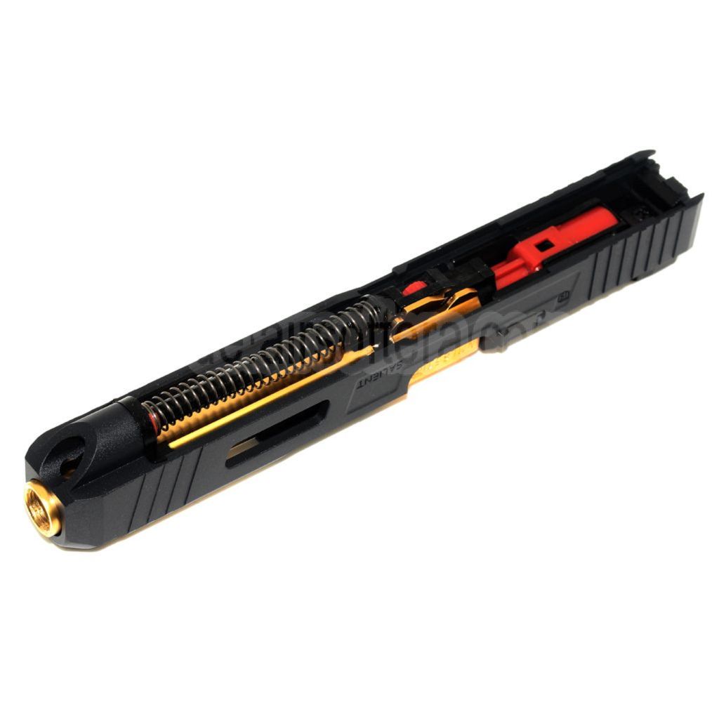 EMG Lizenziert SAI Tier One Competition komplett Oberes Kit Gold Laufschlitten Set Geeignet für AW WE EMG BLU G17 G34 GBB Pistolen Airsoft Schwarz