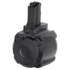 BATTLEAXE 1400rd Elektrisch Trommelmagazin Geeignet für MP5 Serie AEG Gewehre Airsoft Schwarz
