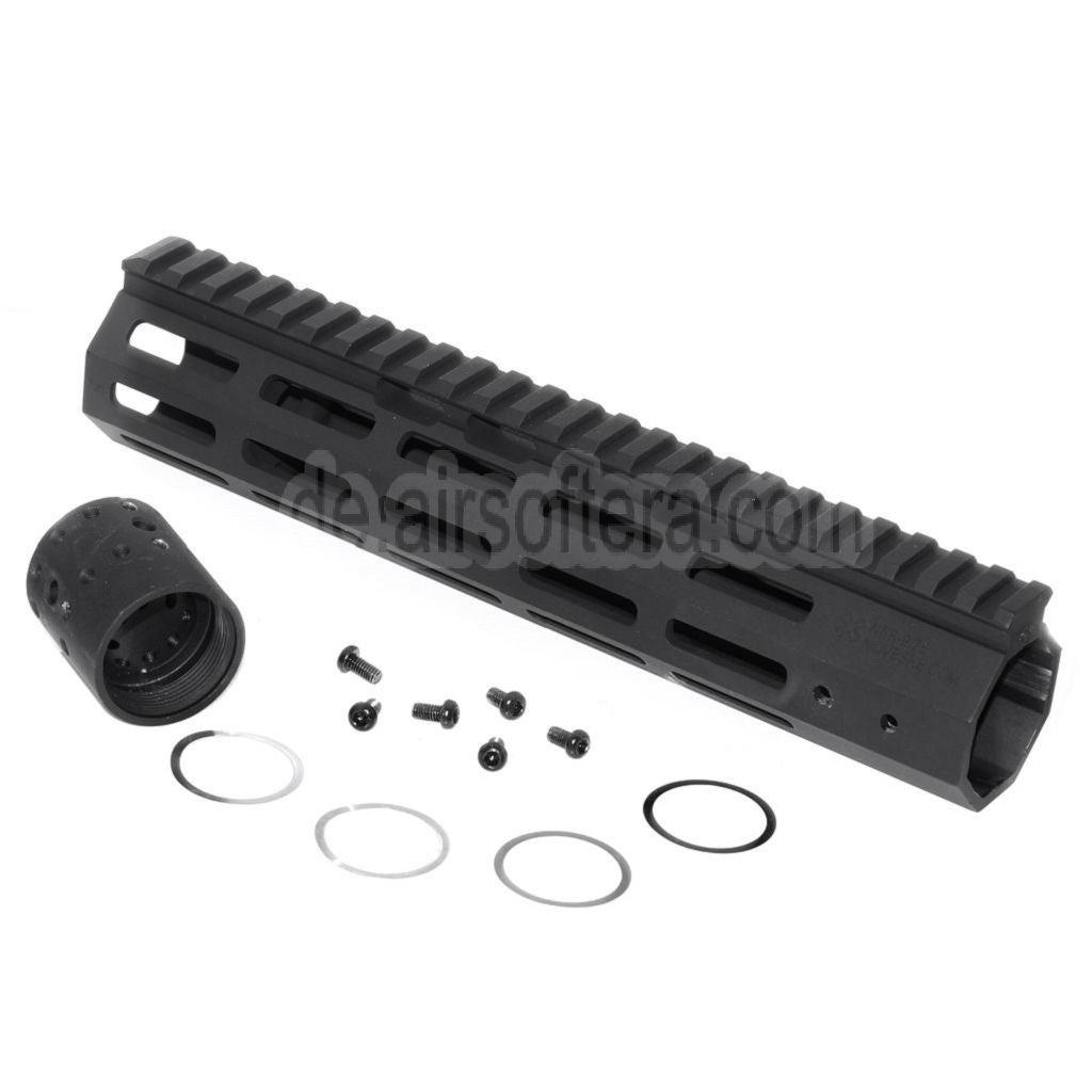 APS 9.75 Zoll 248mm EMG NOVESKE NSR Gen 4 RIS M-LOK Handschutz Schienen System Geeignet für AR M4 M16 Serie AEG Gewehre Airsoft Schwarz