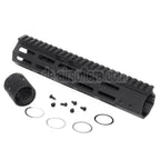 APS 9.75 Zoll 248mm EMG NOVESKE NSR Gen 4 RIS M-LOK Handschutz Schienen System Geeignet für AR M4 M16 Serie AEG Gewehre Airsoft Schwarz