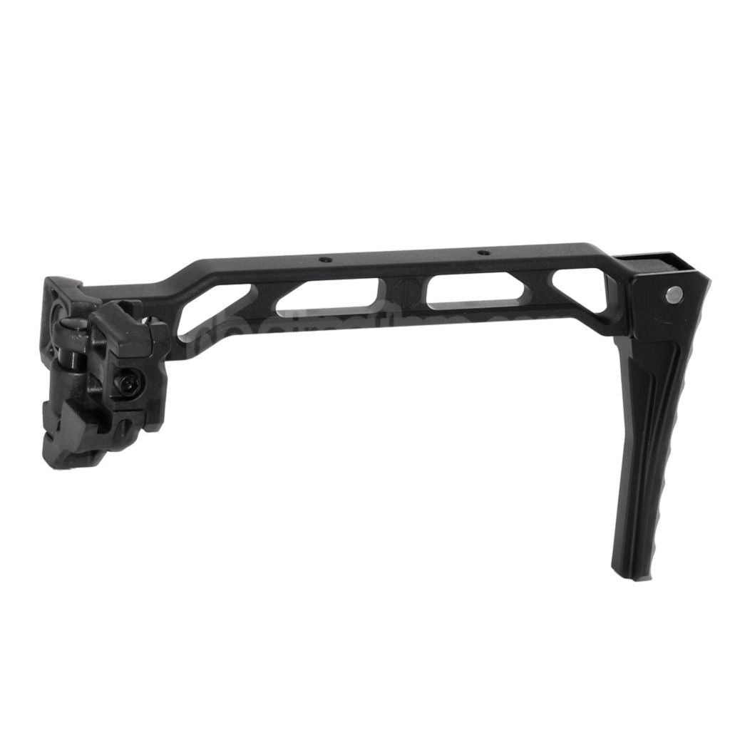 5KU 198mm AB-8R Stil Mit klappbarem Mech Schaft Geeignet für 1913 Picatinny Schienen System Gewehre Airsoft Schwarz
