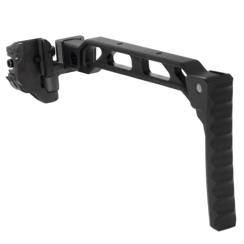 5KU 198mm AB-8R Stil Mit klappbarem Mech Schaft Geeignet für 1913 Picatinny Schienen System Gewehre Airsoft Schwarz