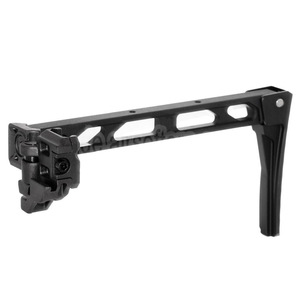 5KU 198mm AB-8 Stil Mit klappbarem Mech Schaft Geeignet für 1913 Picatinny Schienen System Gewehre Airsoft Schwarz