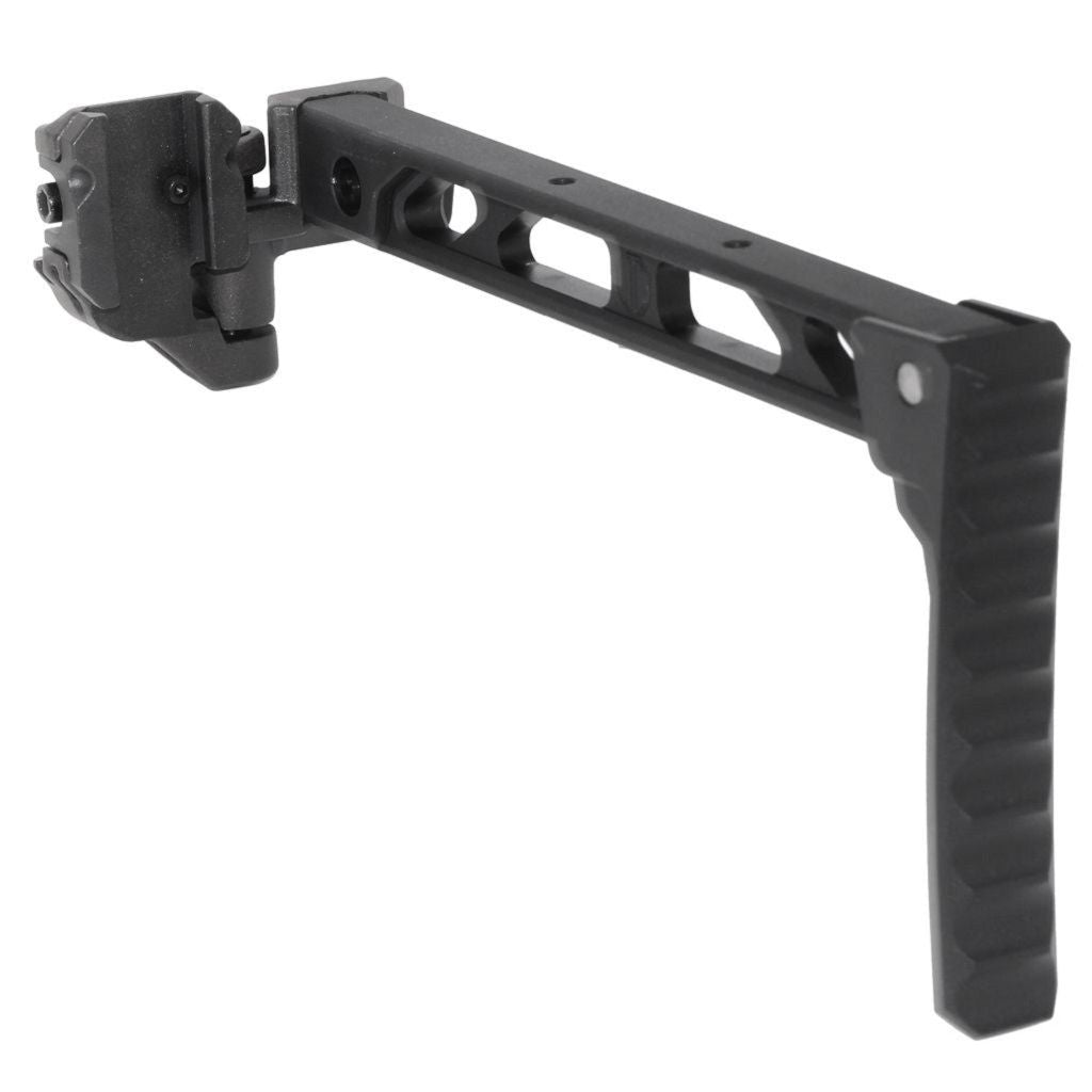 5KU 198mm AB-8 Stil Mit klappbarem Mech Schaft Geeignet für 1913 Picatinny Schienen System Gewehre Airsoft Schwarz