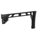 5KU 206mm SS-8 Stil Mit klappbarem Mech Schaft Geeignet für 1913 Picatinny Schienen System Gewehre Airsoft Schwarz