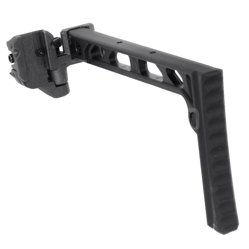 5KU 206mm SS-8 Stil Mit klappbarem Mech Schaft Geeignet für 1913 Picatinny Schienen System Gewehre Airsoft Schwarz