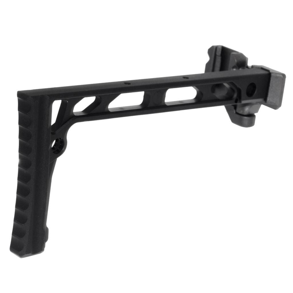 5KU 206mm SS-8 Stil Mit klappbarem Mech Schaft Geeignet für 1913 Picatinny Schienen System Gewehre Airsoft Schwarz