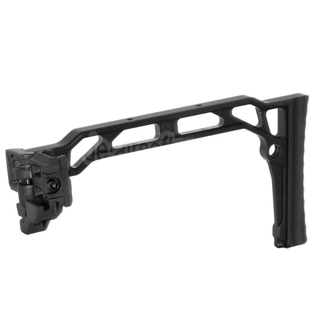5KU 206mm SS-8R Stil Mit klappbarem Mech Schaft Geeignet für 1913 Picatinny Schienen system Gewehre Airsoft Schwarz