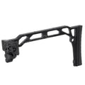 5KU 206mm SS-8R Stil Mit klappbarem Mech Schaft Geeignet für 1913 Picatinny Schienen system Gewehre Airsoft Schwarz