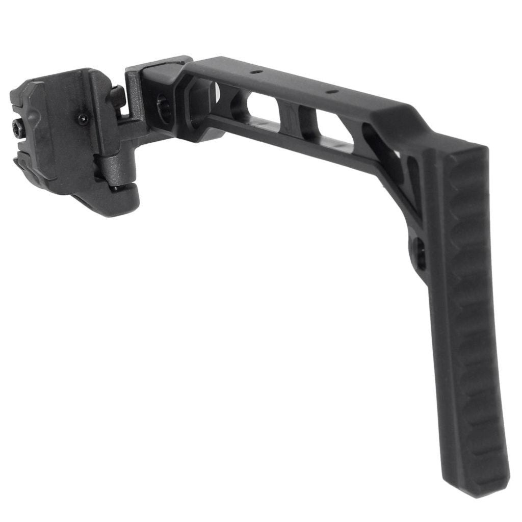 5KU 206mm SS-8R Stil Mit klappbarem Mech Schaft Geeignet für 1913 Picatinny Schienen system Gewehre Airsoft Schwarz