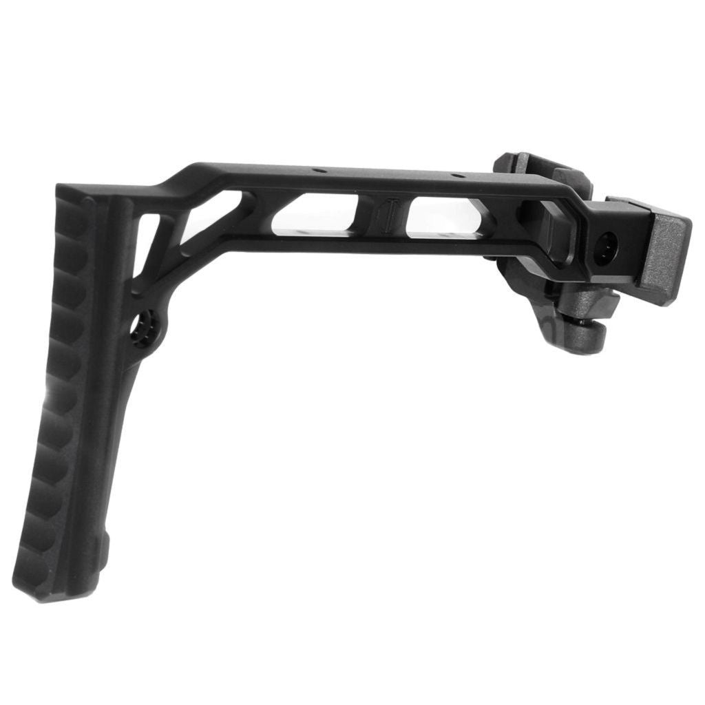 5KU 206mm SS-8R Stil Mit klappbarem Mech Schaft Geeignet für 1913 Picatinny Schienen system Gewehre Airsoft Schwarz