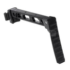 5KU 198mm AB-8 Stil Mit klappbarer Kolbenkappe Schaft Geeignet für D-Boys GHK LCT CYMA AK Serie Gewehre Airsoft Schwarz