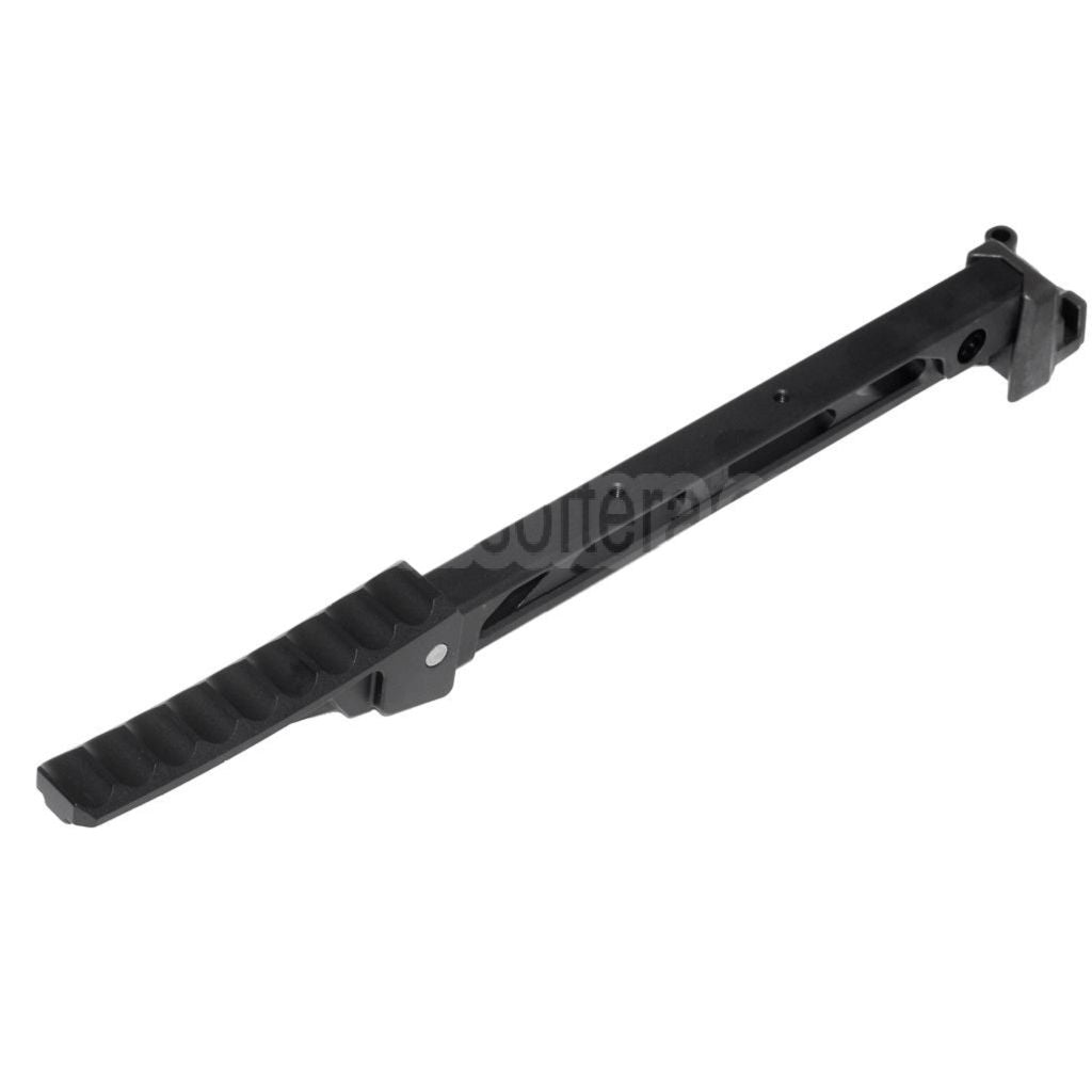5KU 198mm AB-8 Stil Mit klappbarer Kolbenkappe Schaft Geeignet für D-Boys GHK LCT CYMA AK Serie Gewehre Airsoft Schwarz