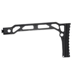 5KU 206mm SS-8R Stil Kolbenkappe Schaft Geeignet für D-Boys GHK LCT CYMA AK Serie Gewehre Airsoft Schwarz