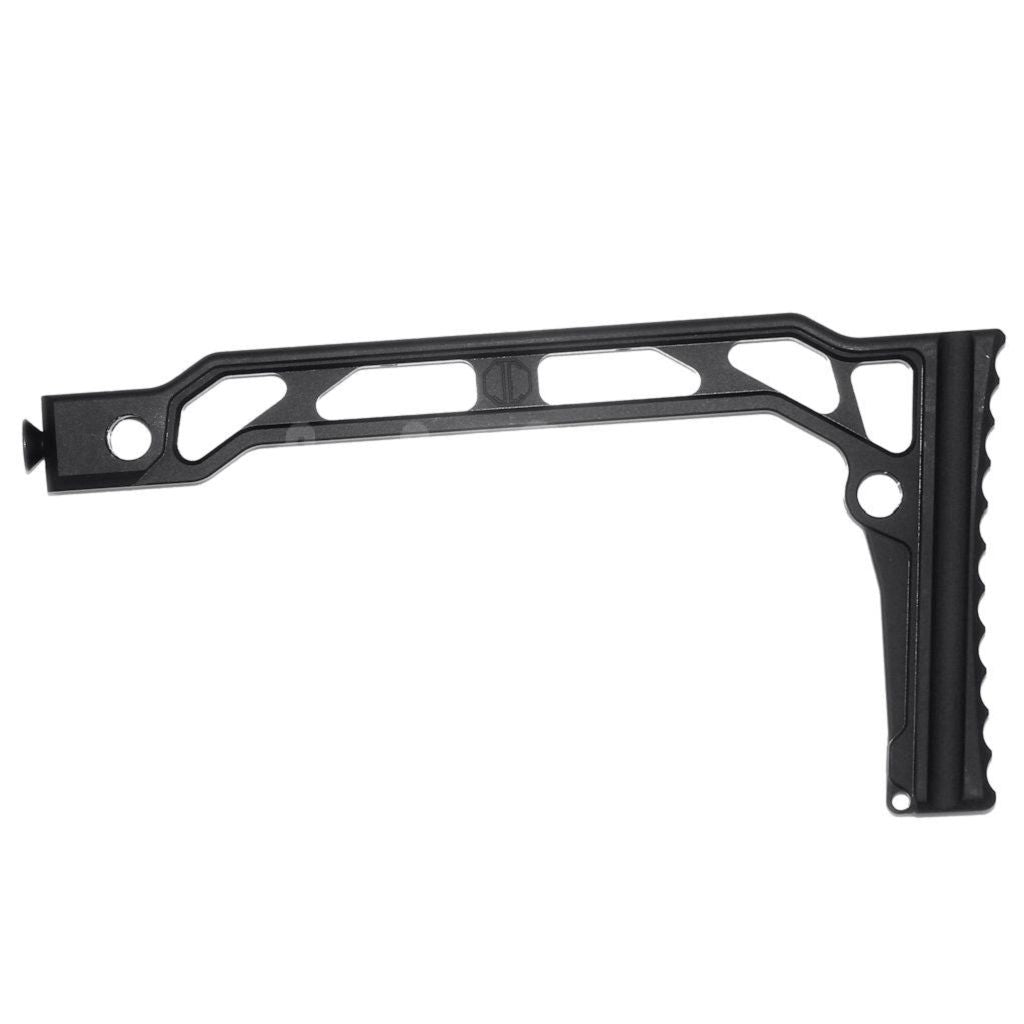 5KU 206mm SS-8R Stil Kolbenkappe Schaft Geeignet für D-Boys GHK LCT CYMA AK Serie Gewehre Airsoft Schwarz