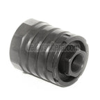 5KU 48mm 360 X37 Mündungsbremse Mündungsfeuerdämpfer mit Blast Shield Geeignet für -14mm CCW Gegen den Uhrzeigersinn Lauf Gewehre Airsoft Schwarz