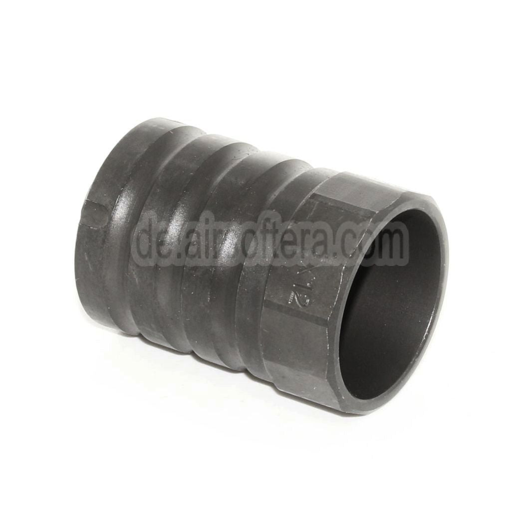 5KU 53mm 360 X12 Mündungsbremse Mündungsfeuerdämpfer mit Blast Shield Geeignet für -14mm CCW Gegen den Uhrzeigersinn Lauf Gewehre Airsoft Schwarz