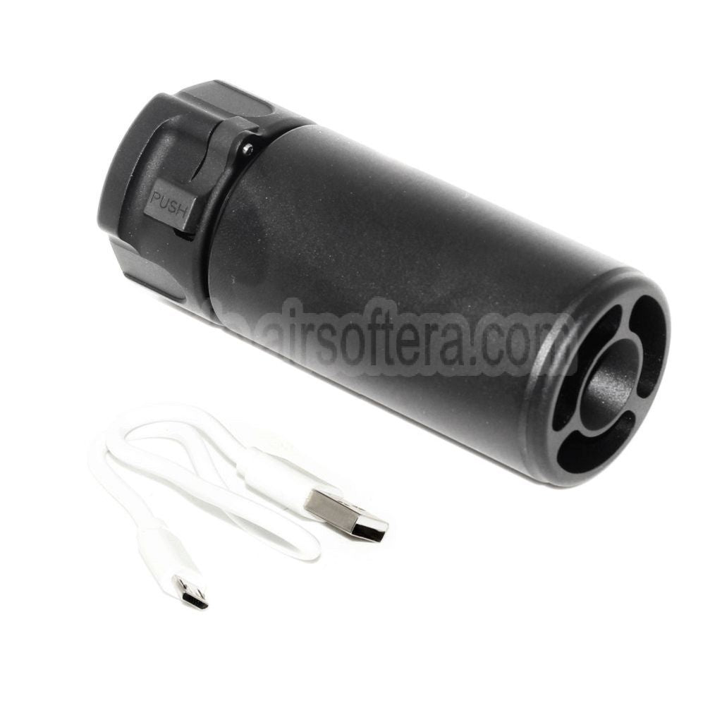 5KU 92mm Mini Schalldämpfer mit Spitfire Tracer Geeignet für -14mm CCW Gegen den Uhrzeigersinn Lauf Gewehre Airsoft