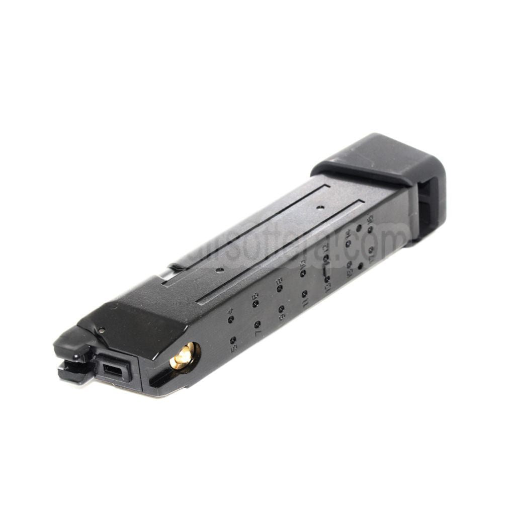 APS EMG TTI 23rd Co2 Magazin Geeignet für G17 G18C G34 G35 G-Serie GBB Pistolen Airsoft Schwarz