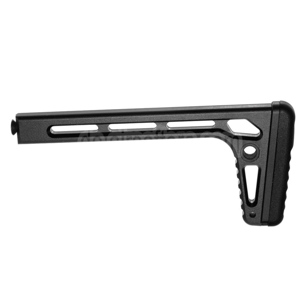 5KU 205mm Minimalistischer Klappschaft Geeignet für MCX / MPX M1913 Picatinny Schienensystem Gewehre Airsoft Schwarz