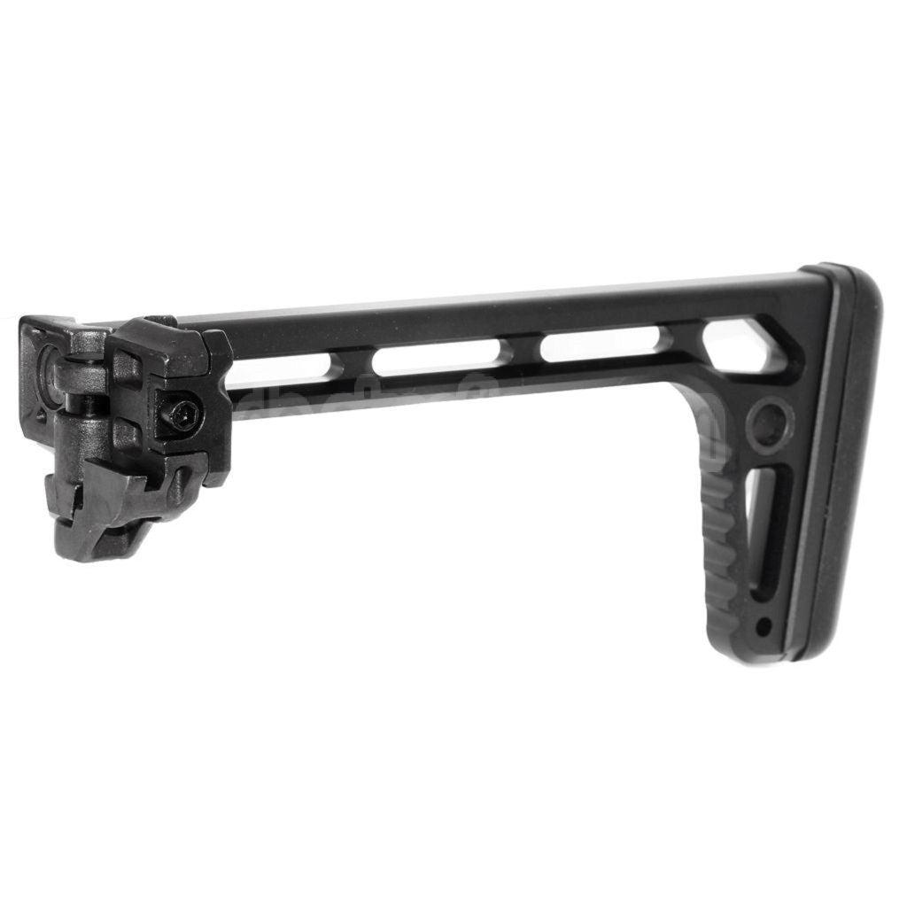 5KU 205mm Minimalistischer Klappschaft Geeignet für MCX / MPX M1913 Picatinny Schienensystem Gewehre Airsoft Schwarz