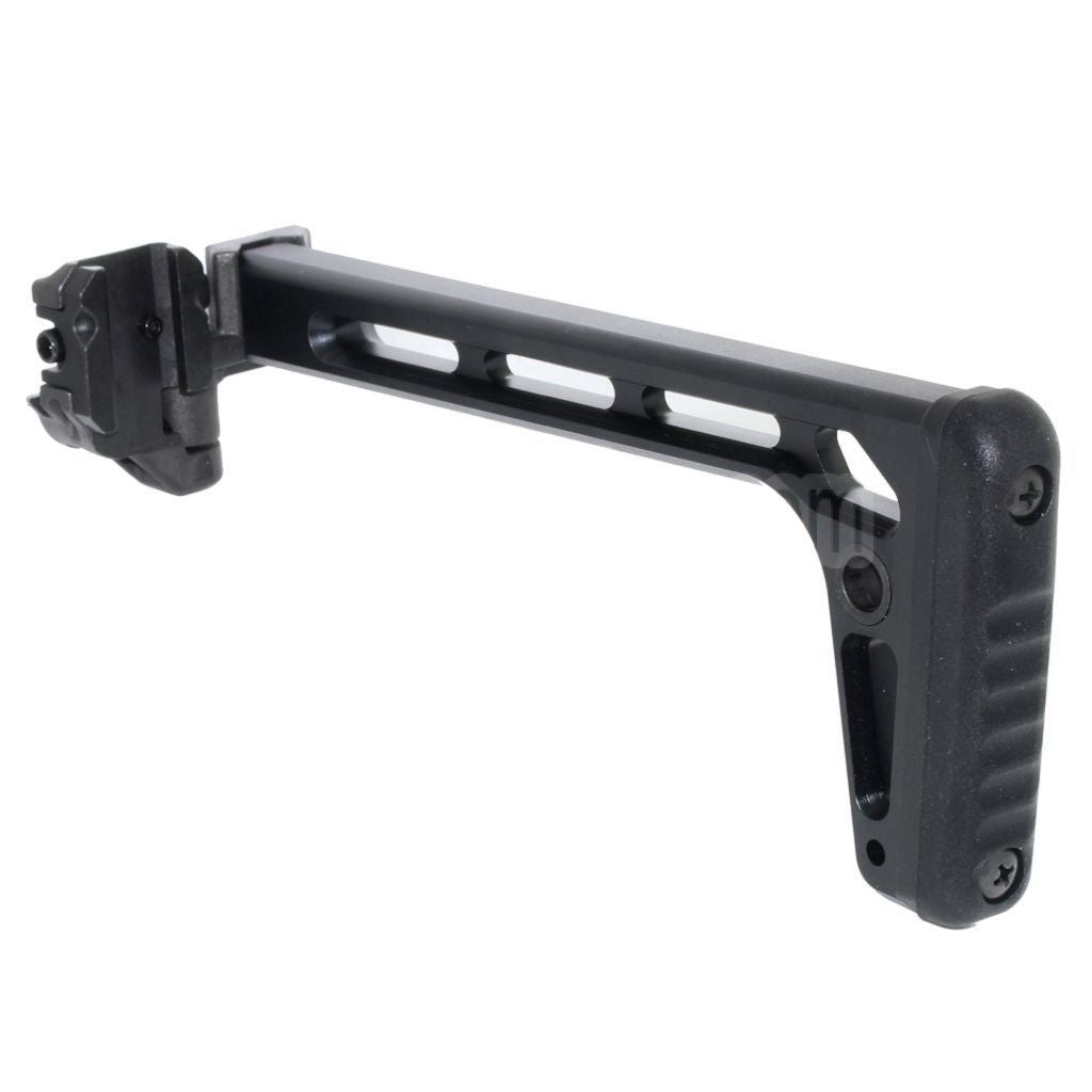 5KU 205mm Minimalistischer Klappschaft Geeignet für MCX / MPX M1913 Picatinny Schienensystem Gewehre Airsoft Schwarz