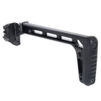 5KU 205mm Minimalistischer Klappschaft Geeignet für MCX / MPX M1913 Picatinny Schienensystem Gewehre Airsoft Schwarz