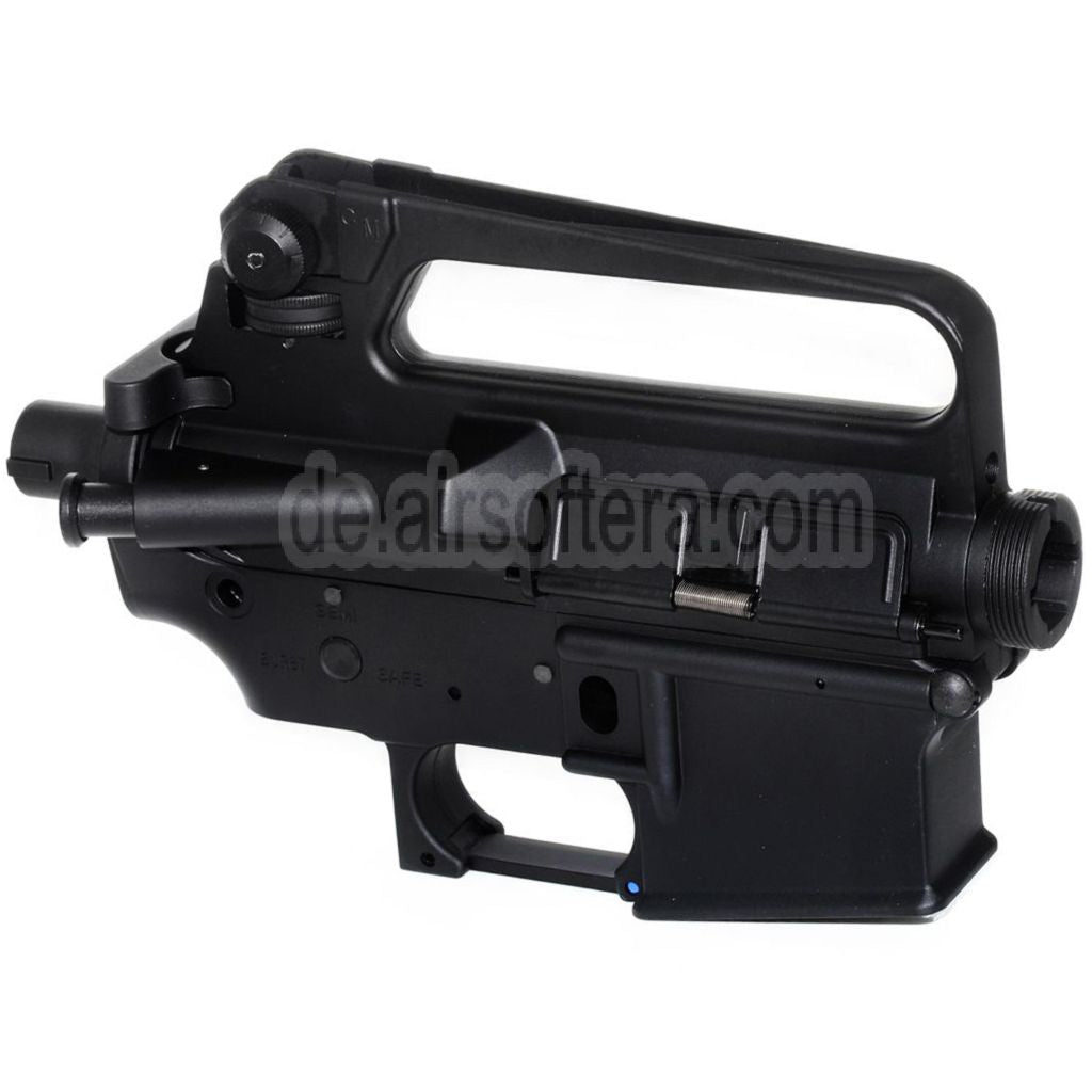 E&C M16A2 Oberer Untere Metall Körperempfänger Geeignet für E&C Tokyo Marui M4 M16 Serie AEG Gewehre Airsoft Schwarz