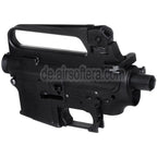 E&C M16A2 Oberer Untere Metall Körperempfänger Geeignet für E&C Tokyo Marui M4 M16 Serie AEG Gewehre Airsoft Schwarz