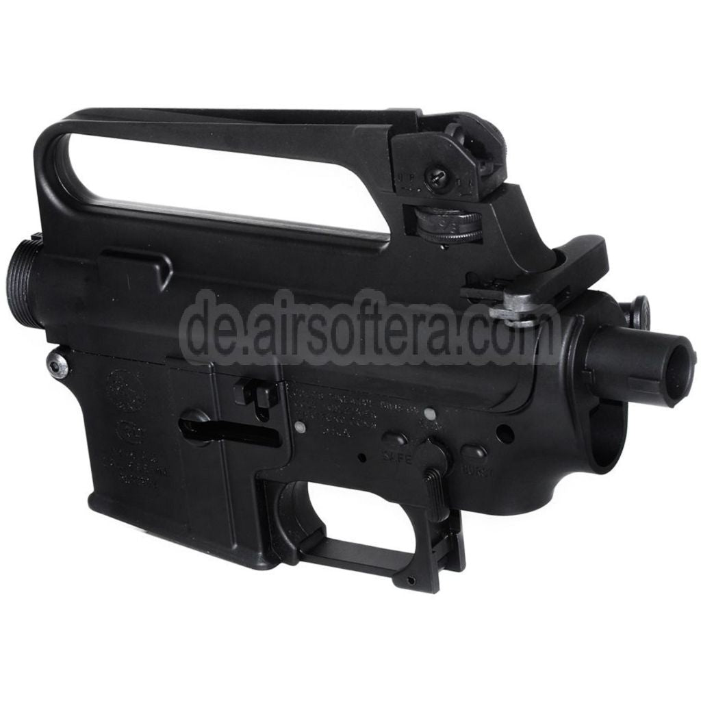 E&C M16A2 Oberer Untere Metall Körperempfänger Geeignet für E&C Tokyo Marui M4 M16 Serie AEG Gewehre Airsoft Schwarz