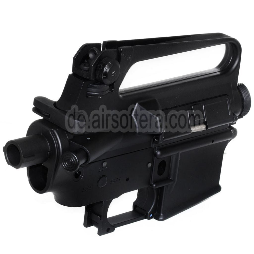 E&C M16A2 Oberer Untere Metall Körperempfänger Geeignet für E&C Tokyo Marui M4 M16 Serie AEG Gewehre Airsoft Schwarz